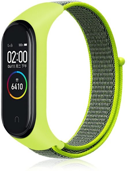 Eternico Nylon Lime for Mi Band 3 / 4 Watch Strap