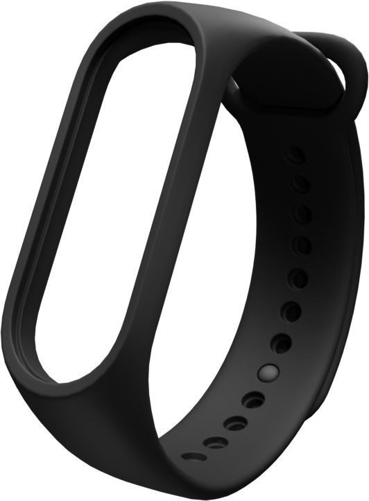 Eternico Essential na Mi Band 3/4 Solid Black Remienok na hodinky