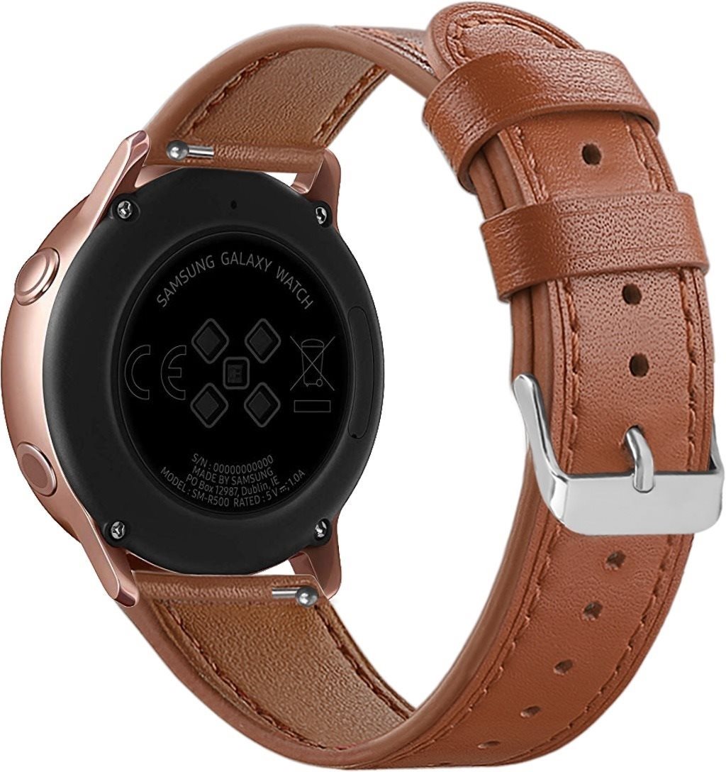 Eternico Leather Band universal Quick Release 20mm brown Watch Strap