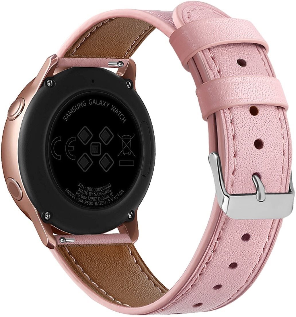 Eternico Leather Band universal Quick Release 20mm pink Armband
