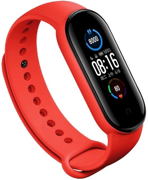 Eternico Silicone Red for Mi Band 5 / 6 Watch Strap