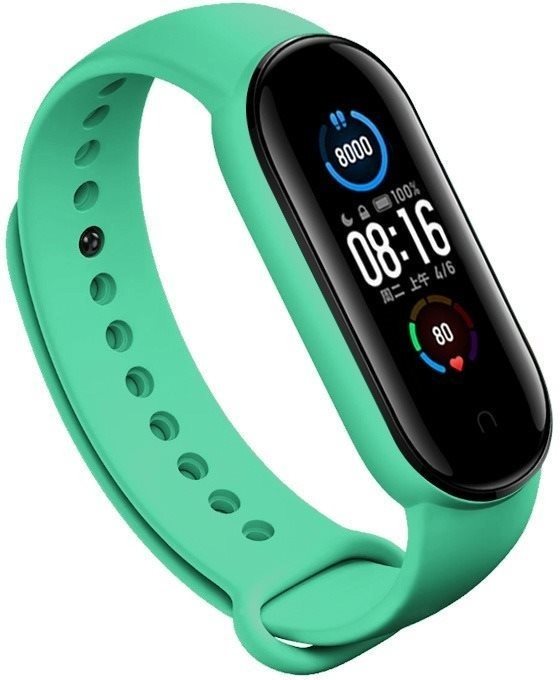 Eternico Silicone Green for Mi Band 5 / 6 Watch Strap