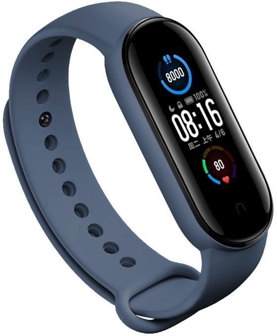 Eternico Silicone Dark Blue for Mi Band 5 / 6 Watch Strap