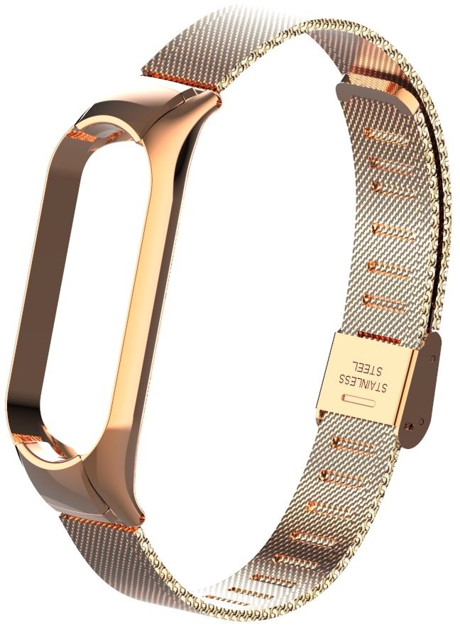 Eternico Mesh Stainless Steel Rose Gold for Mi Band 5 / 6 Watch Strap