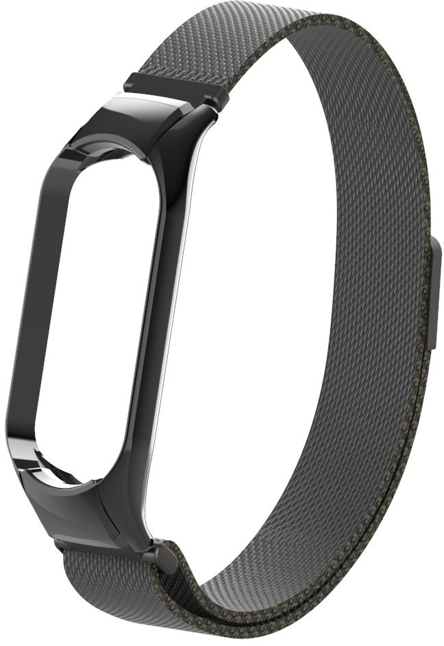 Eternico Elegance Milanese Mi Band 5 / 6 - fekete Szíj