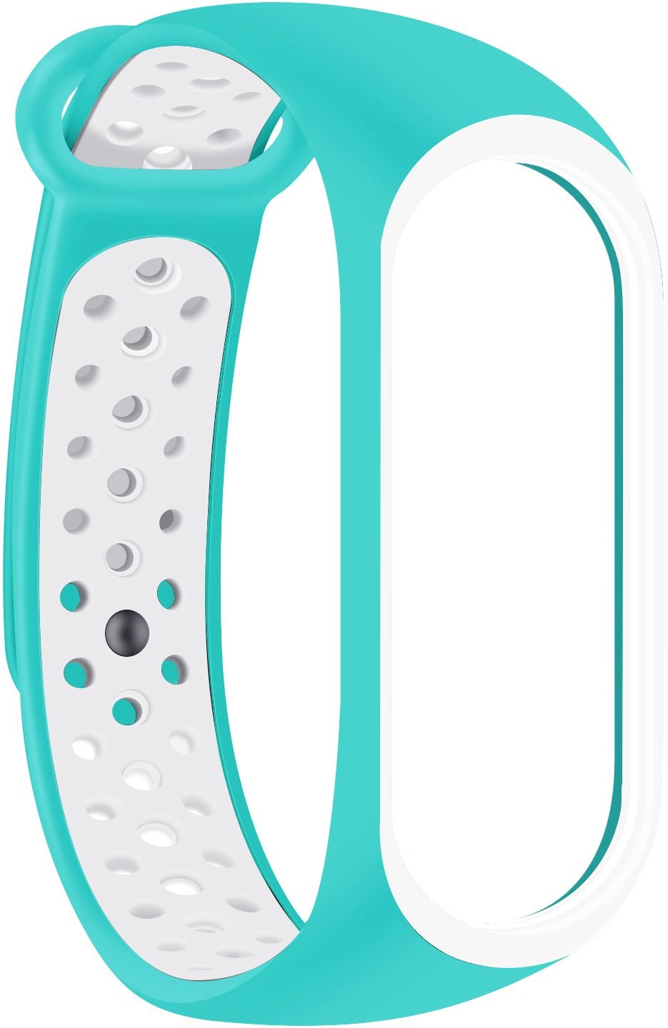 Eternico Sporty Aqua Black and White for Xiaomi Mi Band 5 and 6...