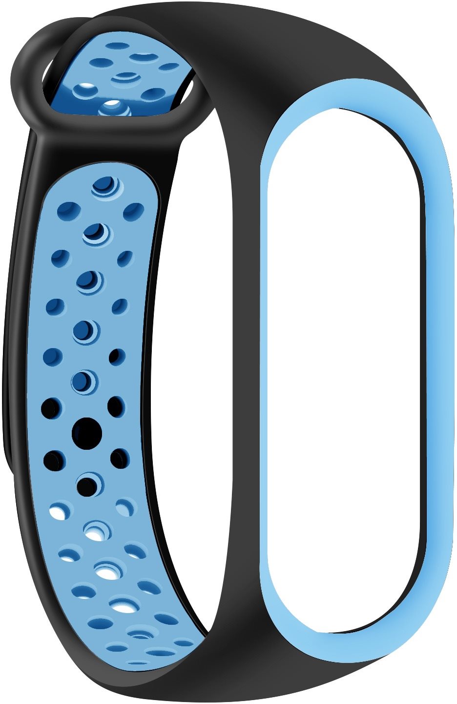 Eternico Sporty Solid Black and Blue for Xiaomi Mi Band 5 and 6...