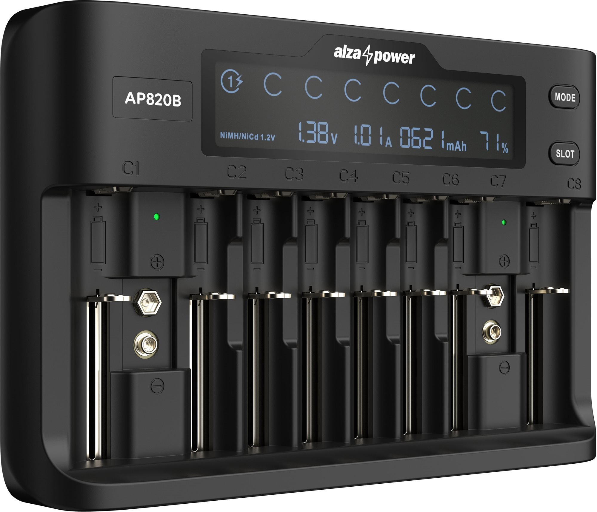 AlzaPower Battery Charger AP820B Batterieladegerät