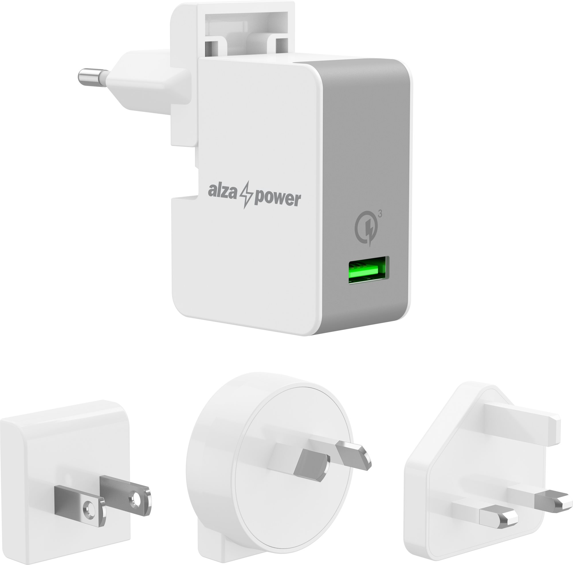 AlzaPower Travel Charger T200 White AC Adapter