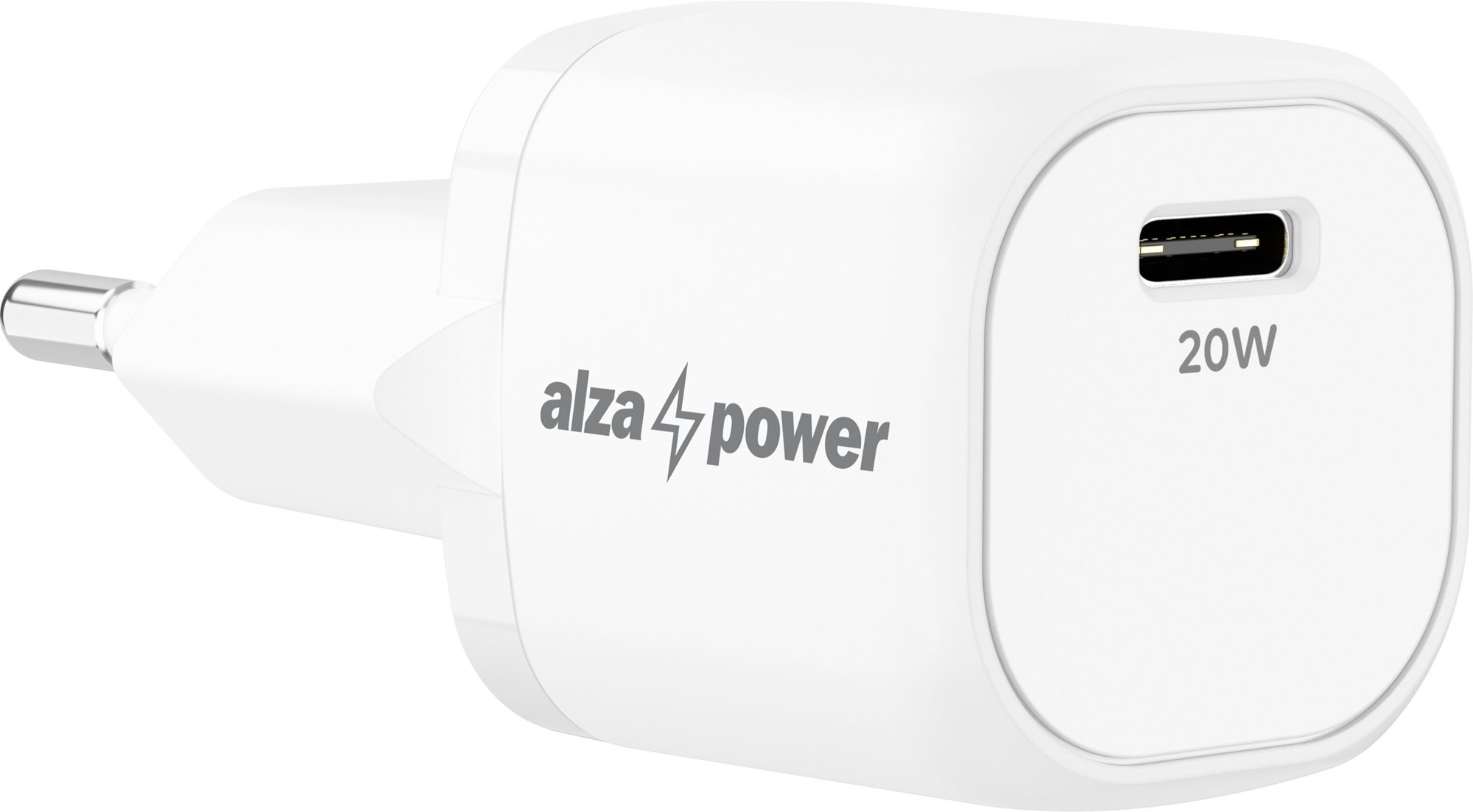 AlzaPower A120 Fast Charge 20 W biela Nabíjačka do siete