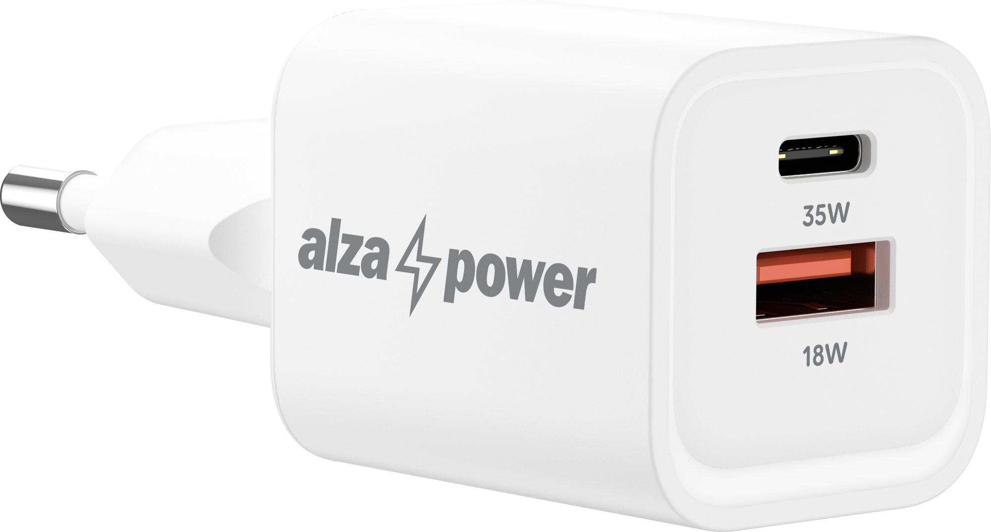 AlzaPower G400CA Fast Charge 35 W biela Nabíjačka do siete