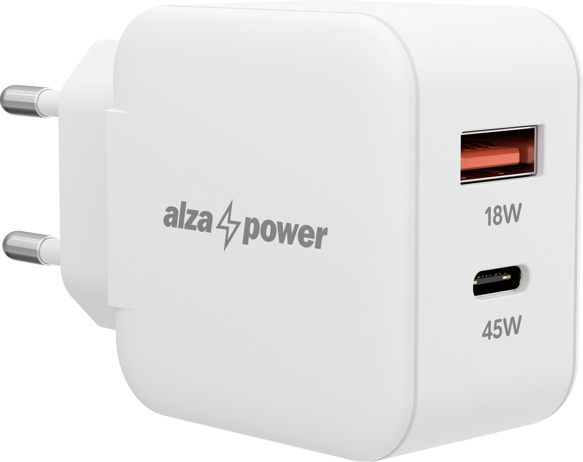 AlzaPower A145 Fast Charge 45 W biela Nabíjačka do siete