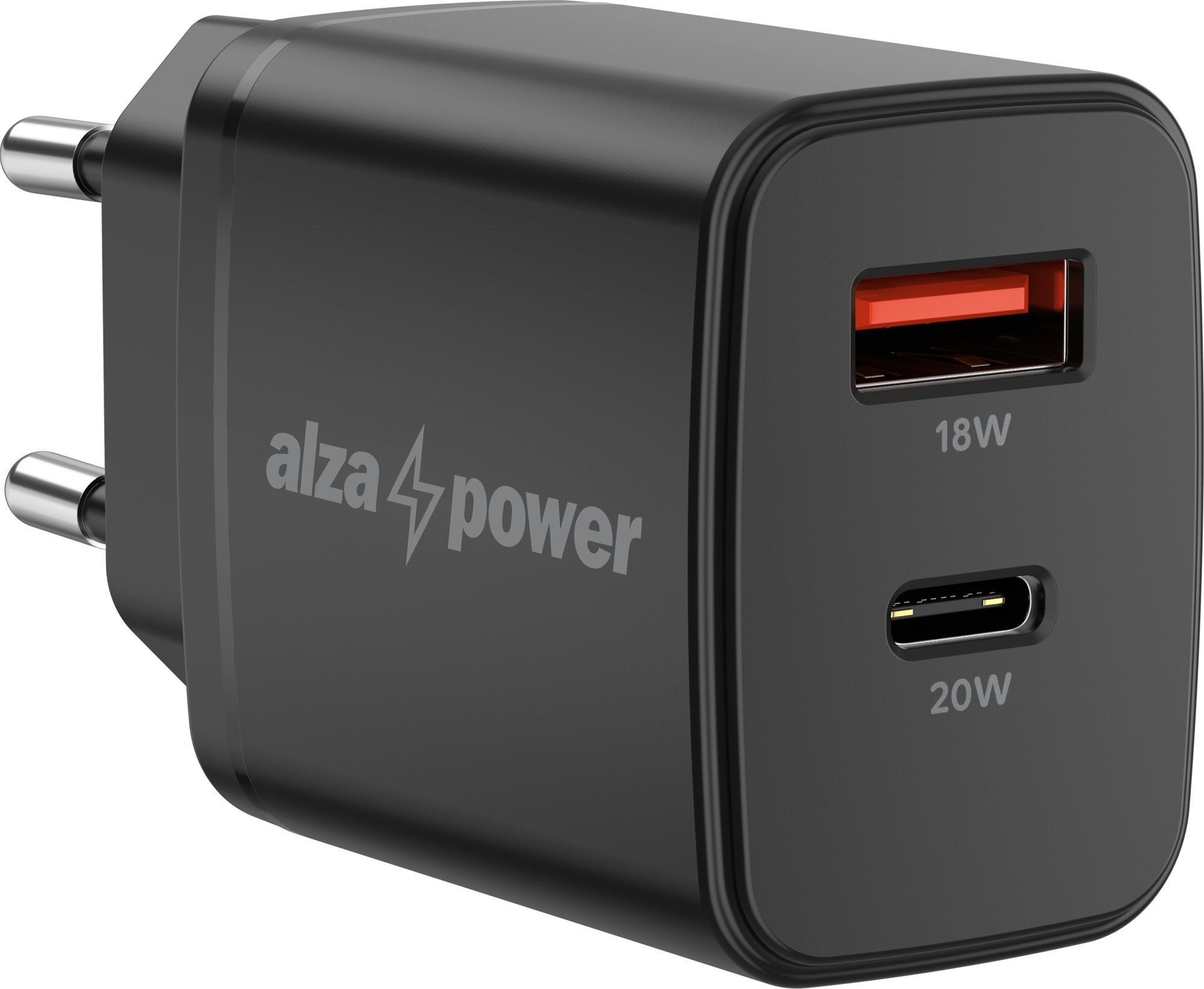 AlzaPower A101 Fast Charge 20W - fekete Töltő adapter
