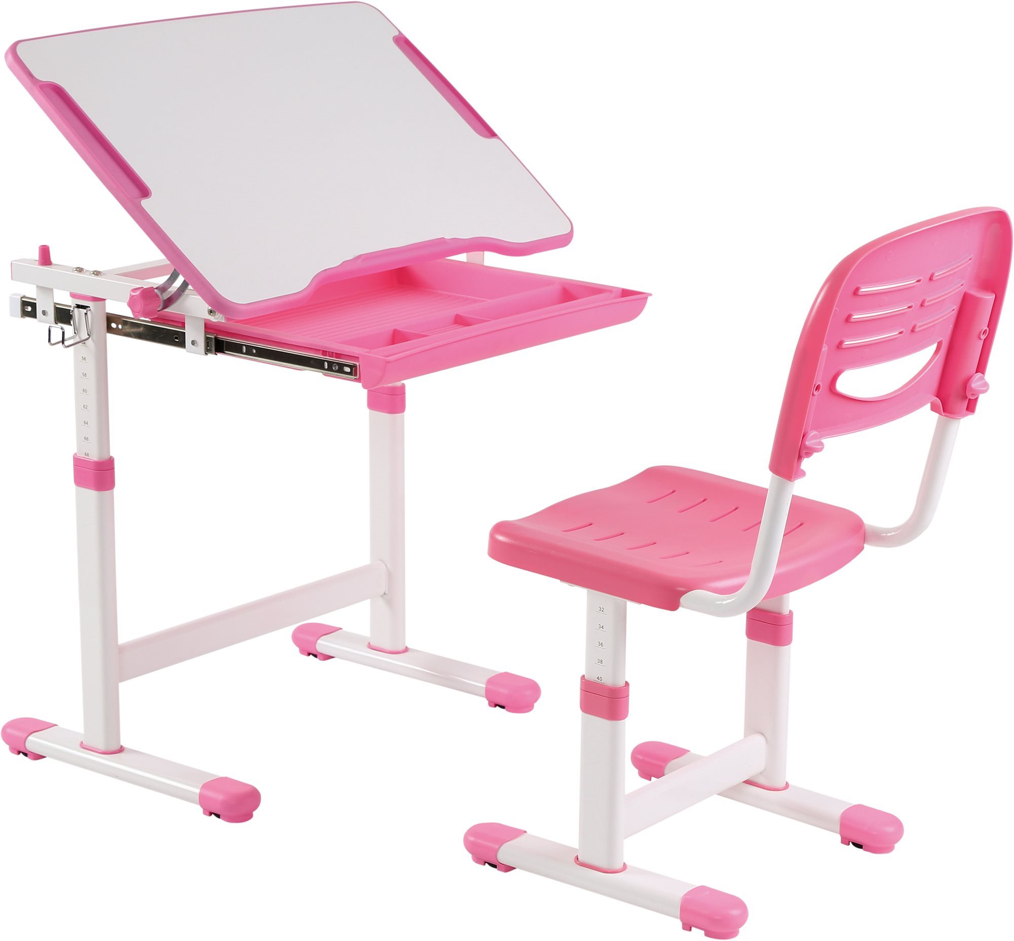 AlzaErgo Table ETJ100 ružový Detský písací stôl