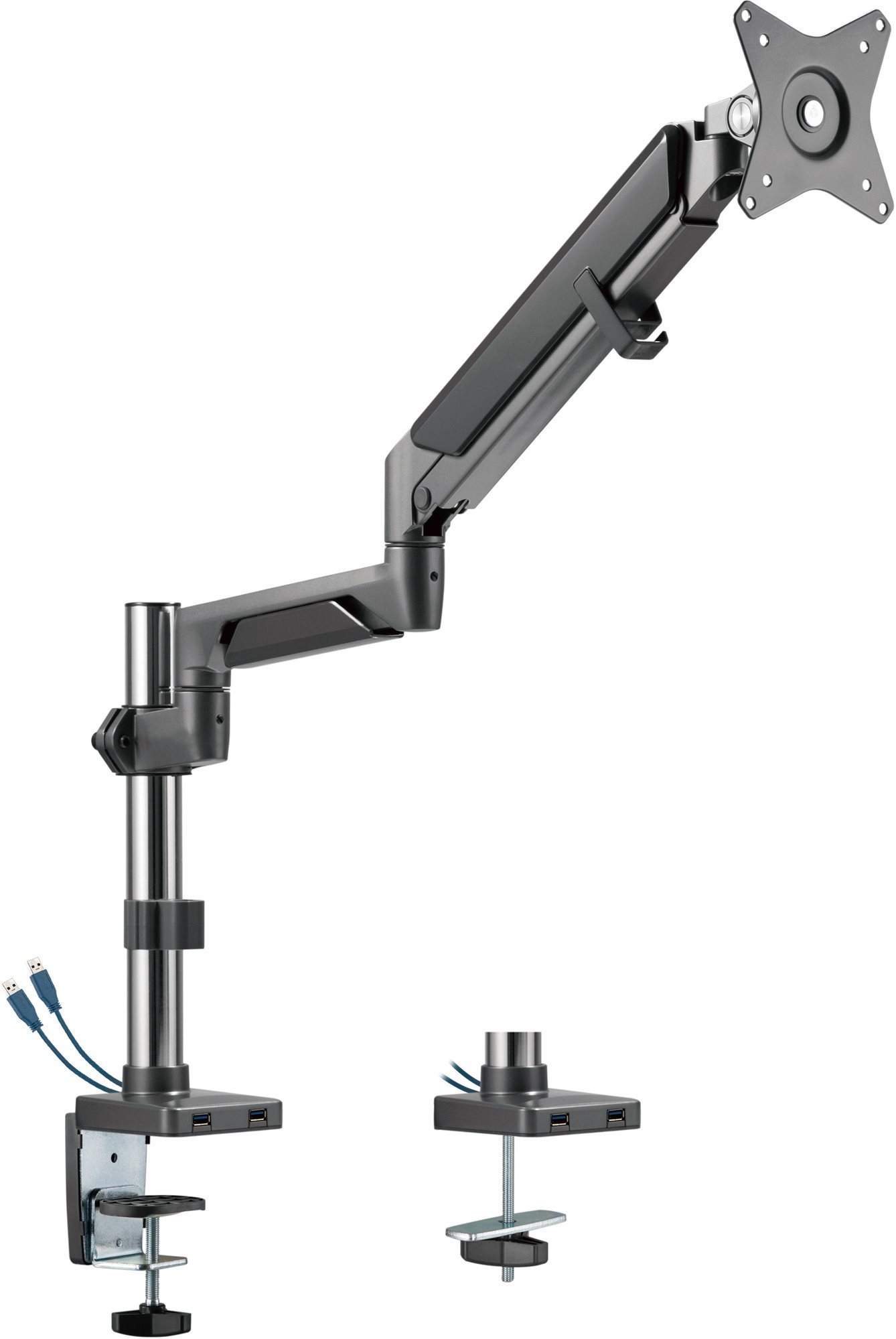 AlzaErgo Arm S105B Premium USB, Space Black Monitor Arm