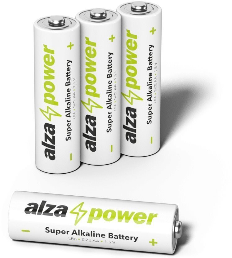 AlzaPower Super Alkaline LR6 (AA) 4pcs in eco-box Disposable Battery