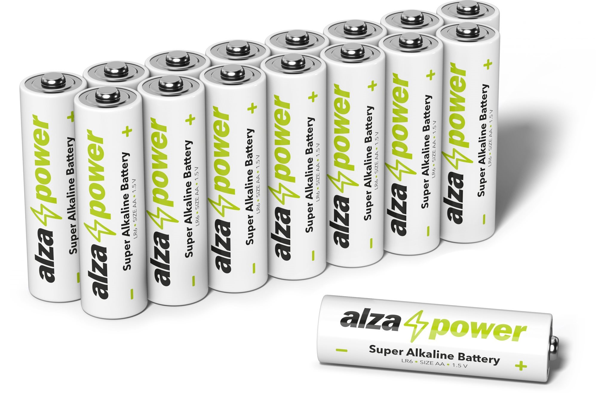 AlzaPower Super Alkaline LR6 (AA) 16db Eldobható elem