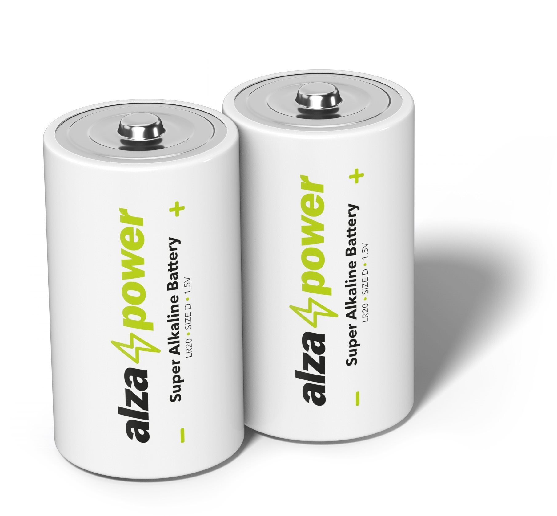 AlzaPower Super Alkaline LR20 (D), 2db Eldobható elem