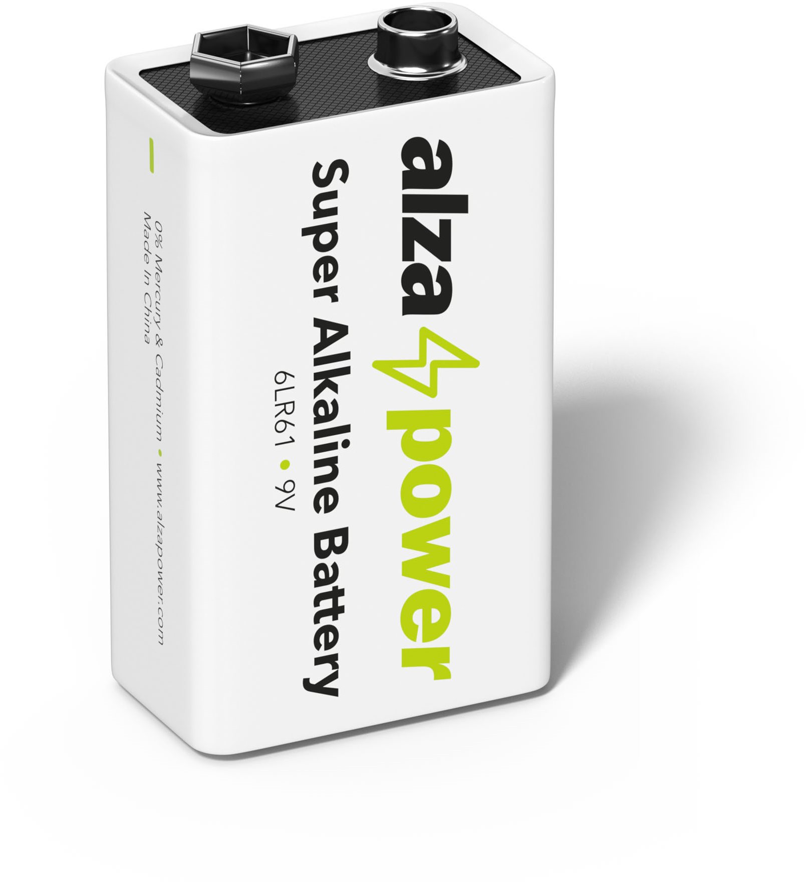 AlzaPower Super Alkaline 6LR61 (9V) 1pc in Eco-box Disposable Battery