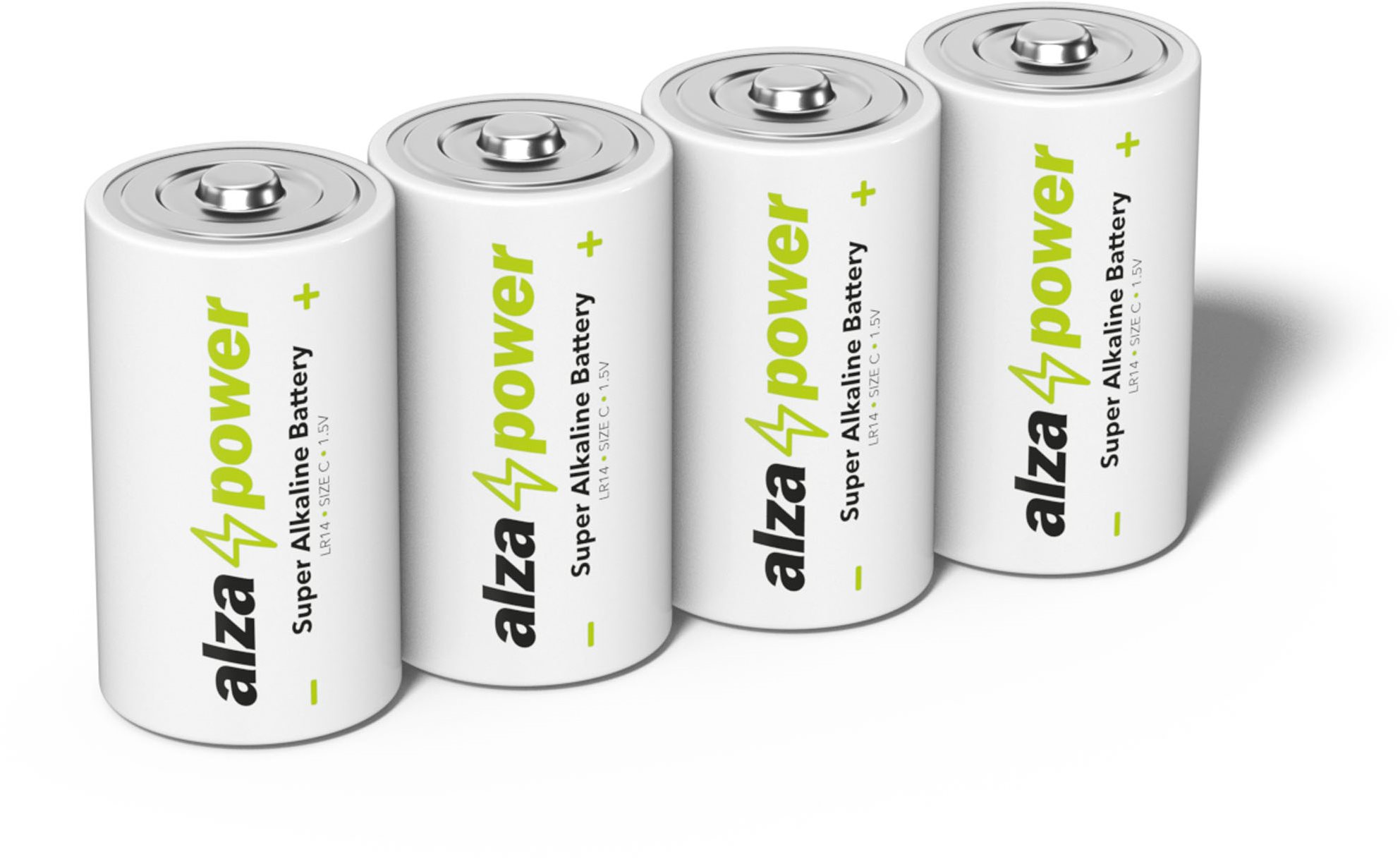 AlzaPower Super Alkaline LR14 (C) 4pcs in Eco-box Disposable Battery