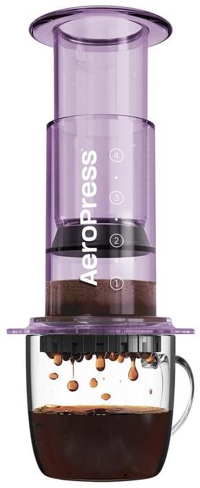 Aeropress Clear Purple Manuelle Kaffeemaschine