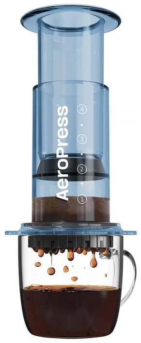 Aeropress Clear Blue Ručný kávovar