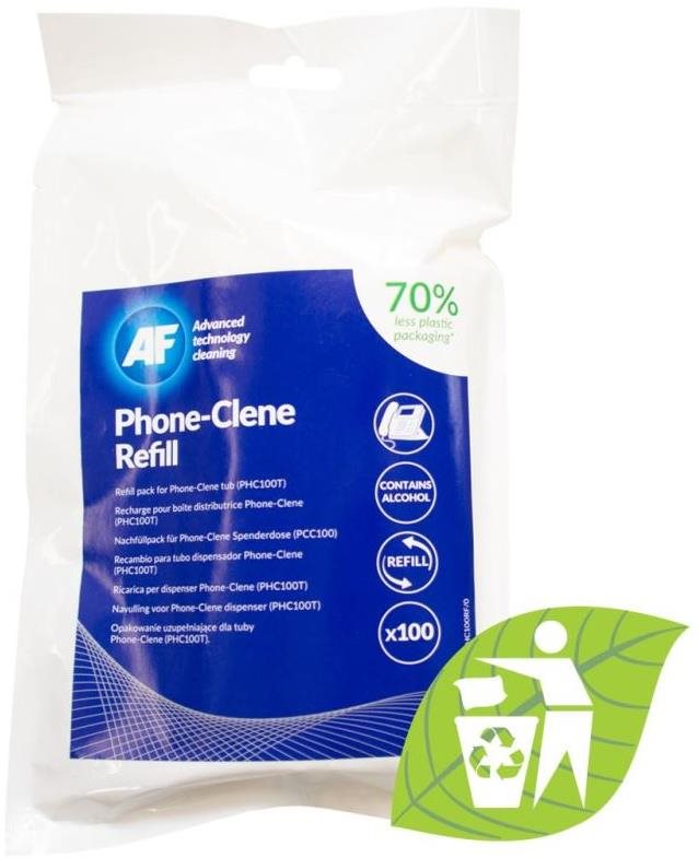 AF Phone-Clene APHC100T Utántöltő, 100 db Tisztítókendő