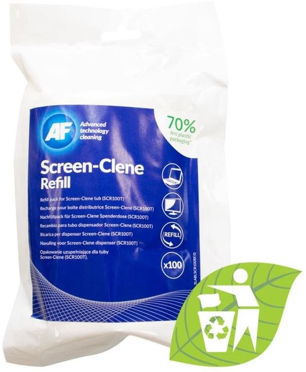 AF Screen-Clene ASCR100T Utántöltő, 100 db Tisztítókendő