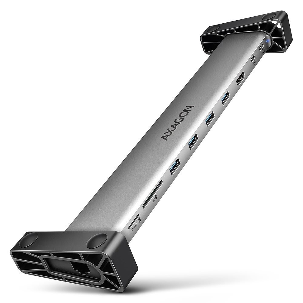 AXAGON HMC-10HLS 9-in-1 Docking Station, USB-C 5Gbps, 4x USB-A,...