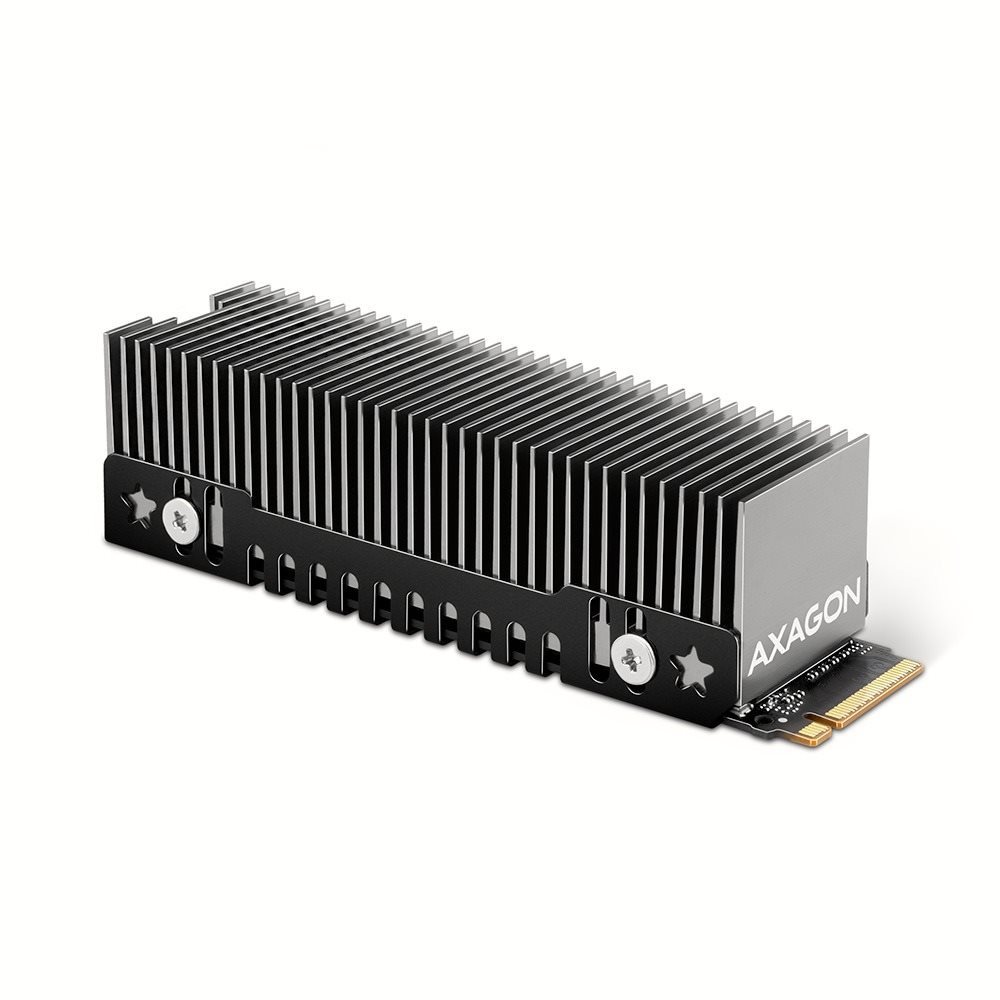 AXAGON CLR-M2XT ALUMINUM Heatsink for M.2 SSD Merevlemez hűtő