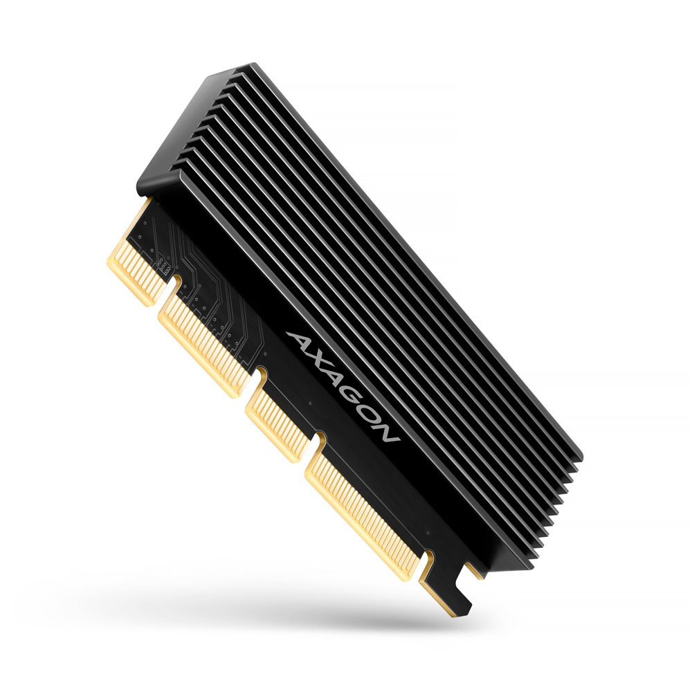AXAGON PCEM2-XS, 1x internal M.2 NVMe slot, PCIe X16/X8/X4 card w....