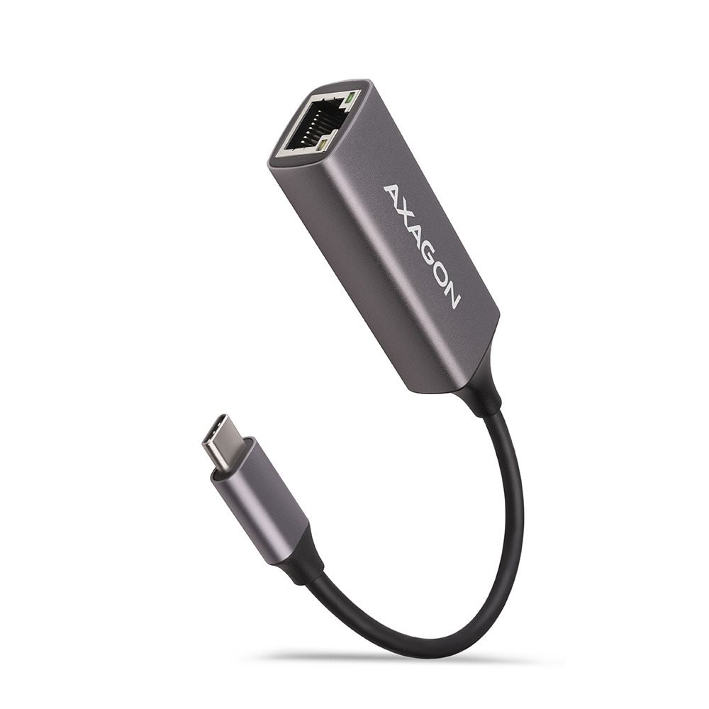 AXAGON ADE-TRC, USB-C ->GLAN, Metal Gray Sieťová karta