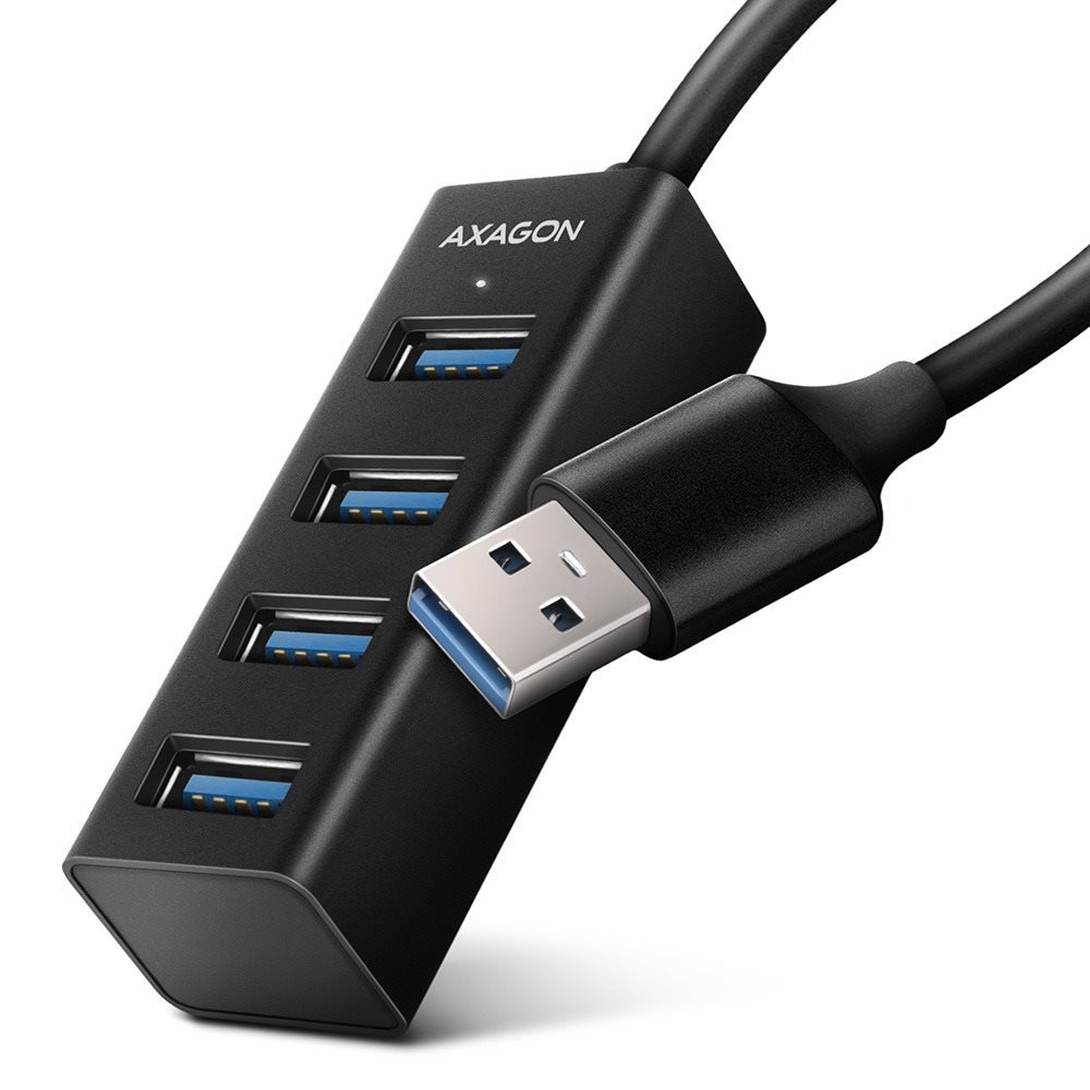 AXAGON HUE-M1A MINI Hub USB-A, Metal USB Hub