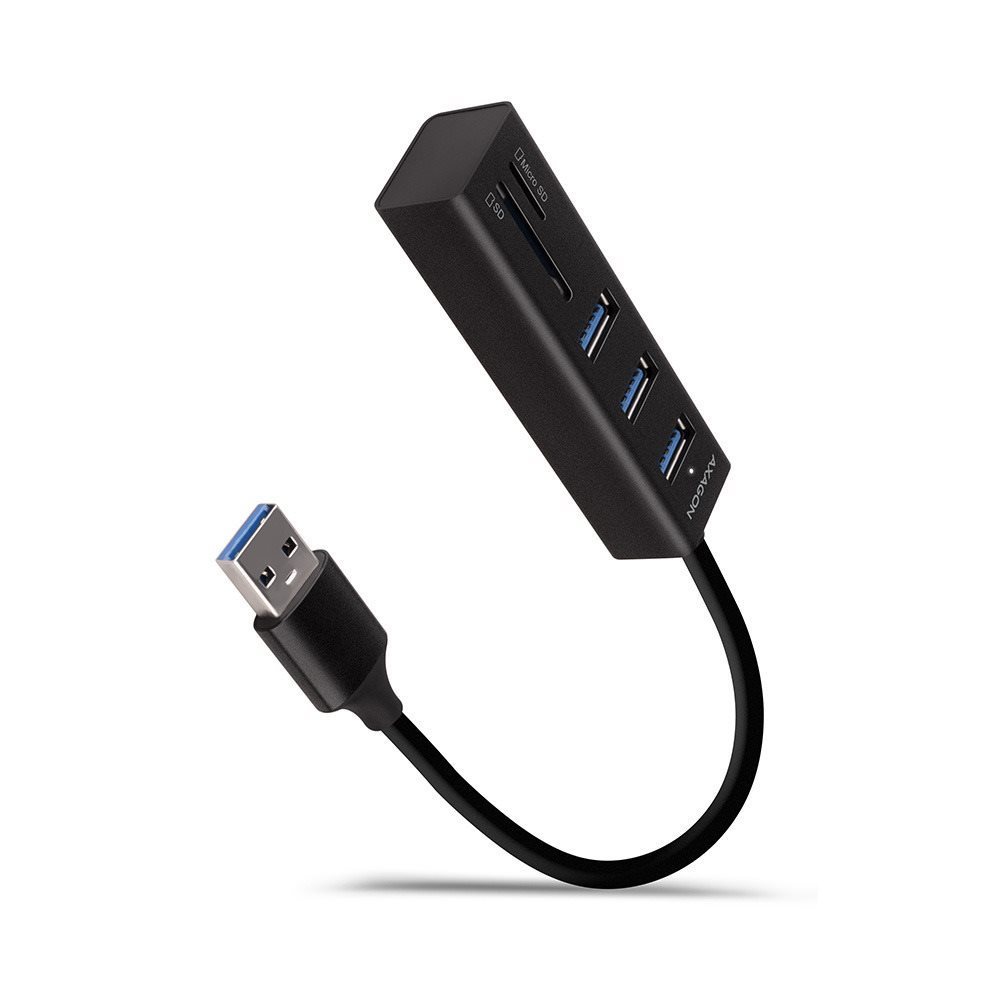 AXAGON HMA-CR3A SuperSpeed hub, USB-A 5Gbps -> 3x USB-A & Card...
