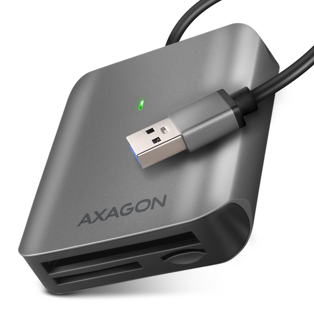 AXAGON CRE-S3, 3-slot & lun card reader, UHS-II support, SUPERSPEED...