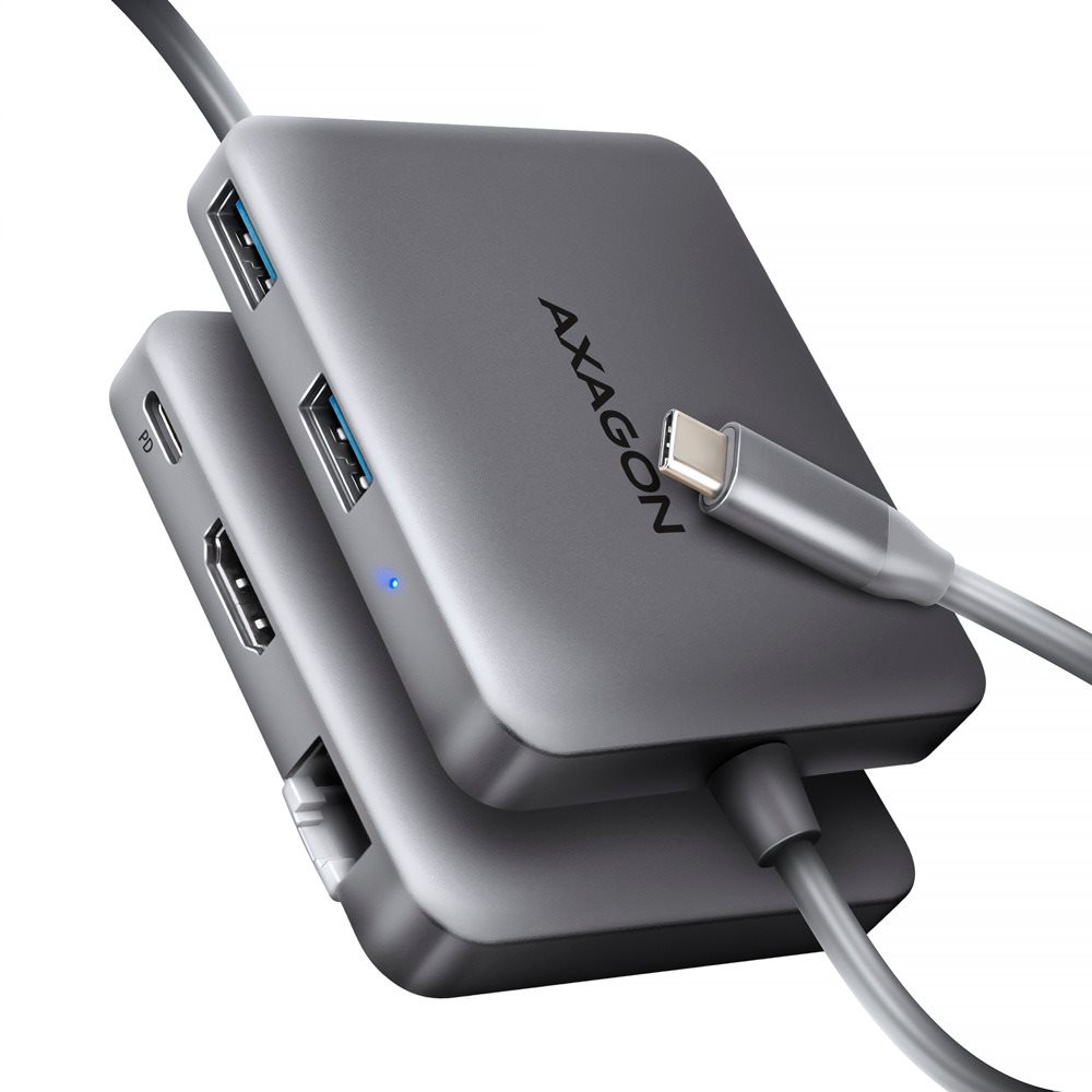 AXAGON HMC-5HL 5-in-1 Hub, USB-C 5Gbps, 2x USB-A, HDMI 4k/60Hz,...