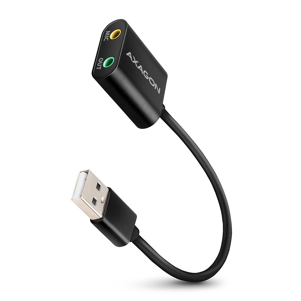 AXAGON ADA-12, USB-A external Sound Card, metal Externá zvuková karta