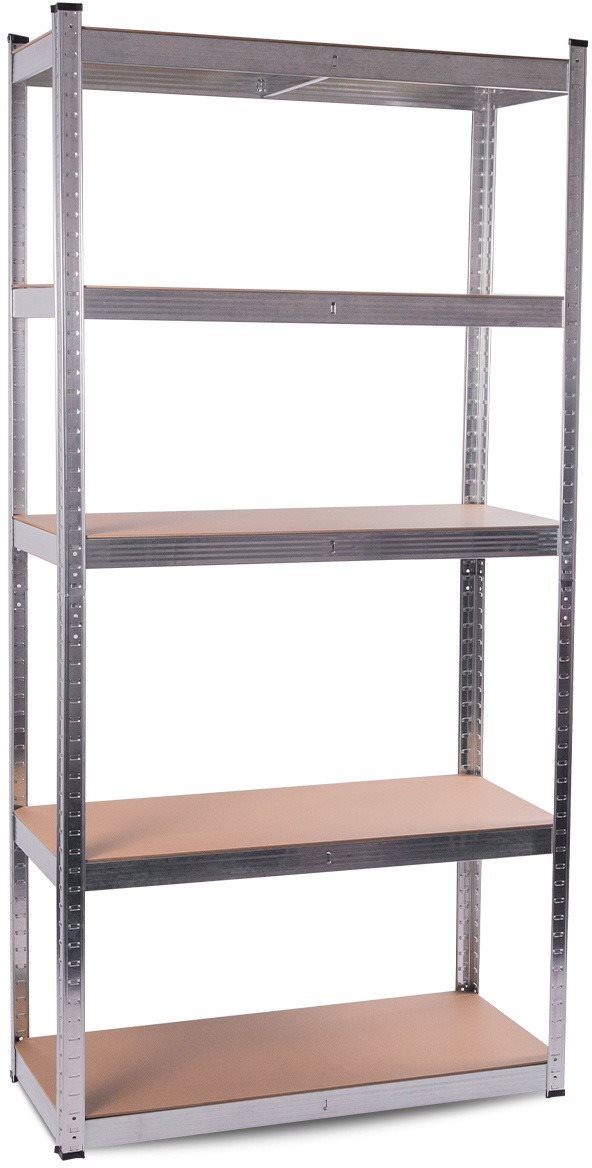 AGA Kovový regál 174 × 75 × 30 cm 5 políc Regál
