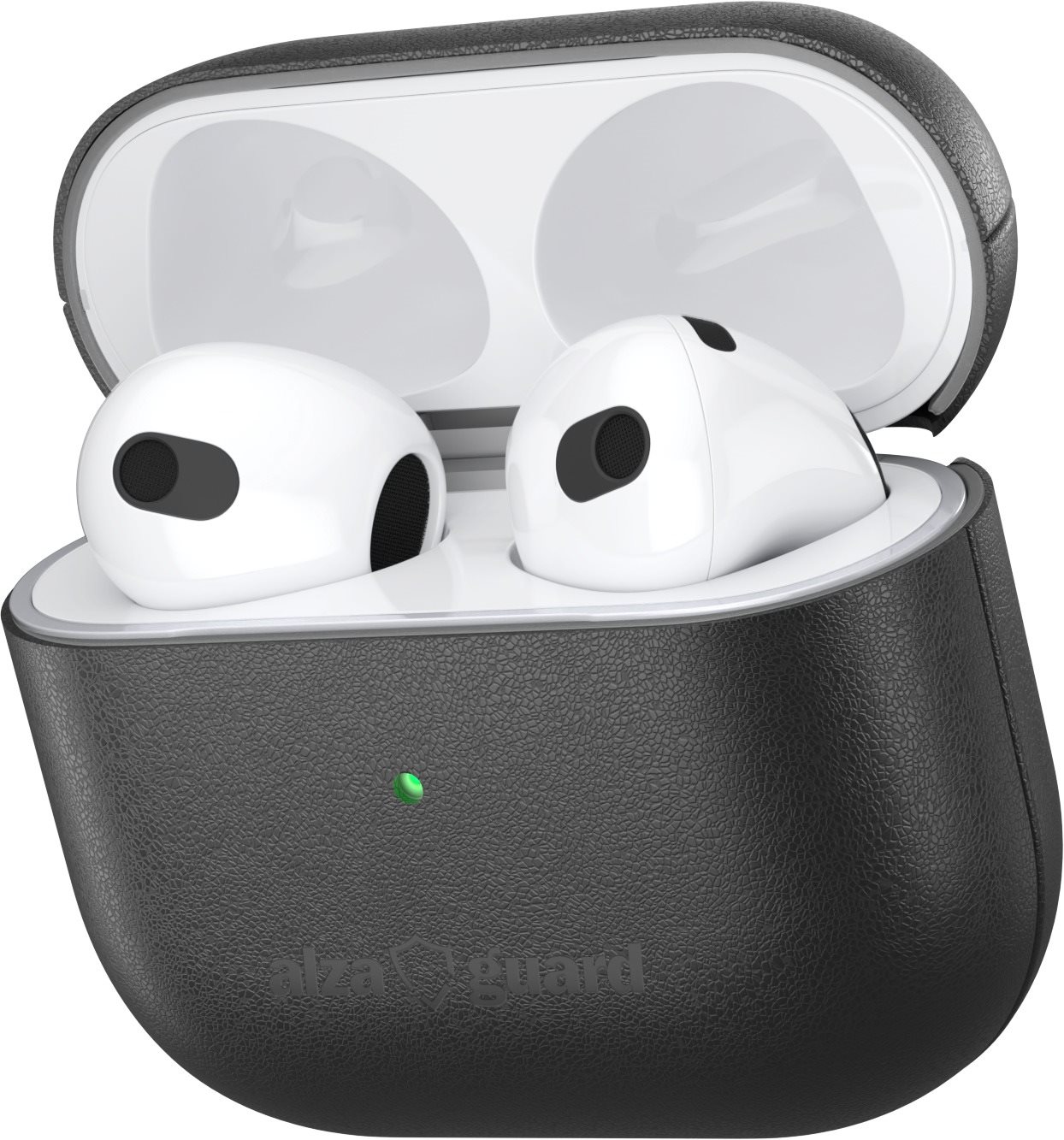 AlzaGuard Genuine Leather Case für AirPods 2021 schwarz...