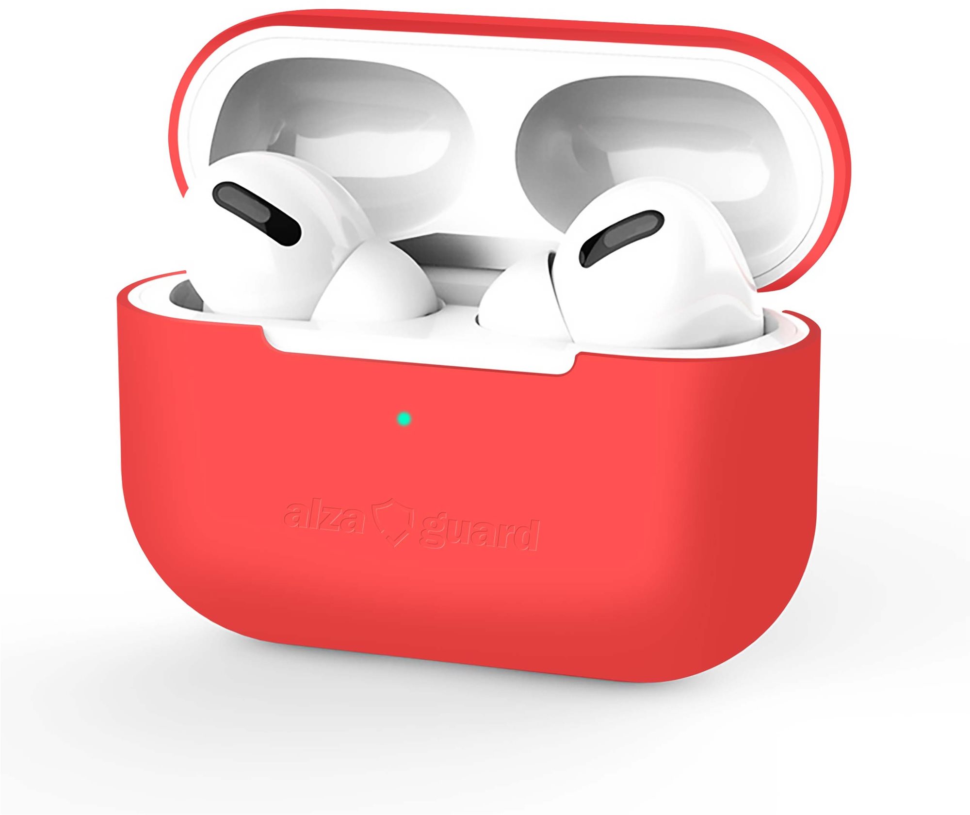 AlzaGuard Skinny Silicone Étui pour Airpods Pro rouge Étui écouteurs