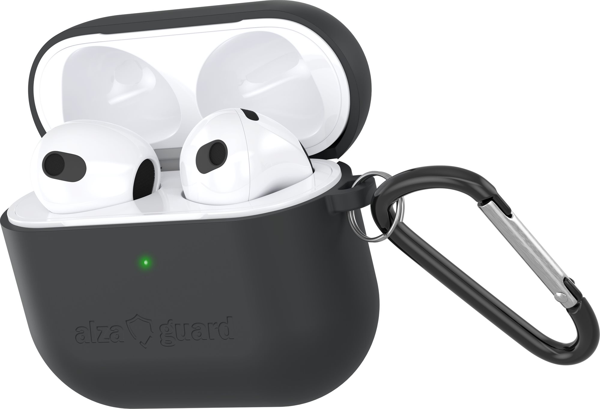 AlzaGuard Skinny Silicone Case na Airpods 2021 čierne Puzdro na...