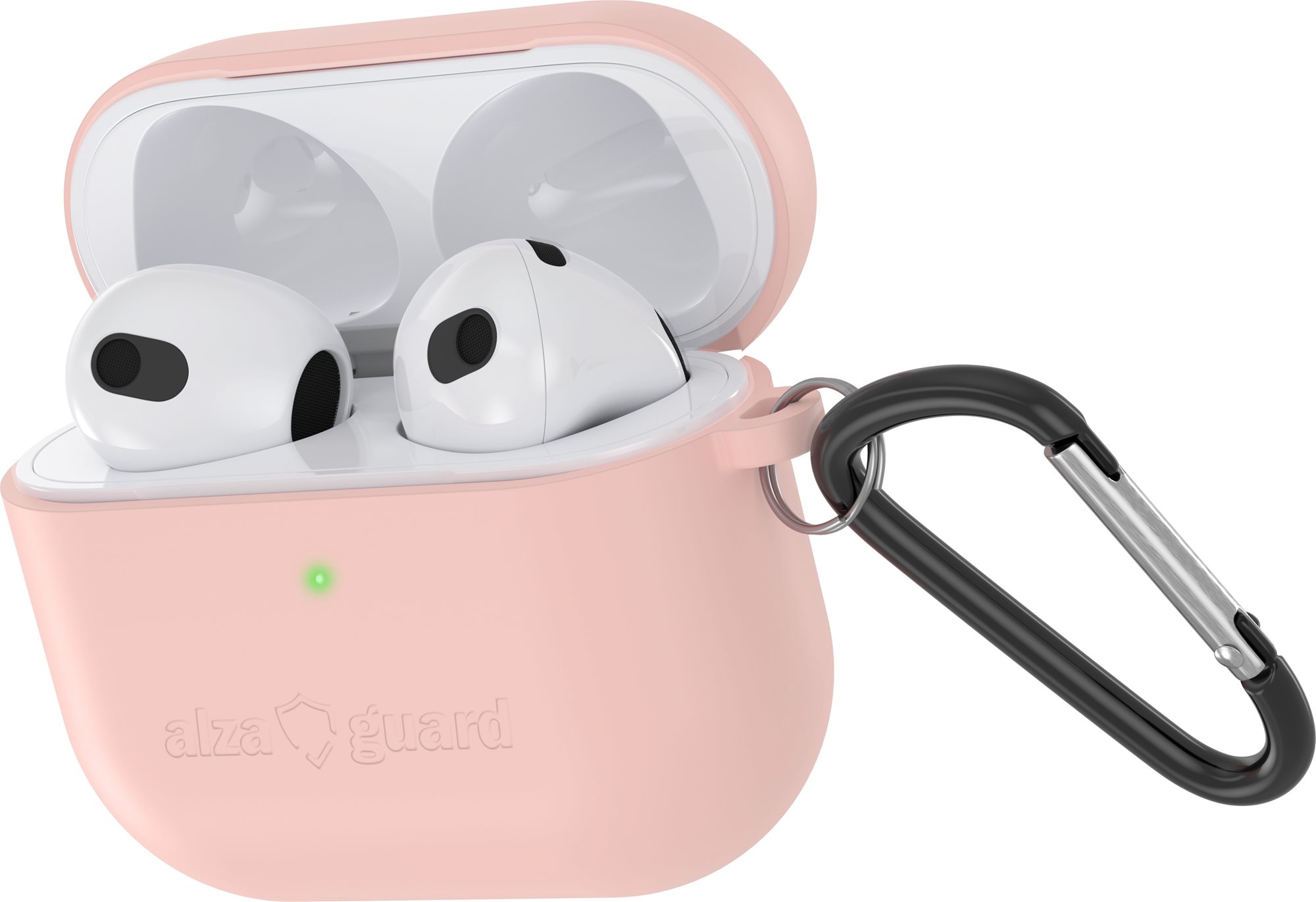 AlzaGuard Skinny Silikonhülle für Airpods 2021 - rosa Kopfhörer-Hülle