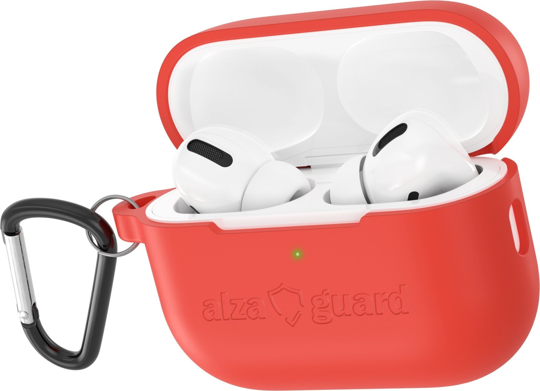 AlzaGuard Skinny Silicone Case für Airpods Pro 2022 - rot...