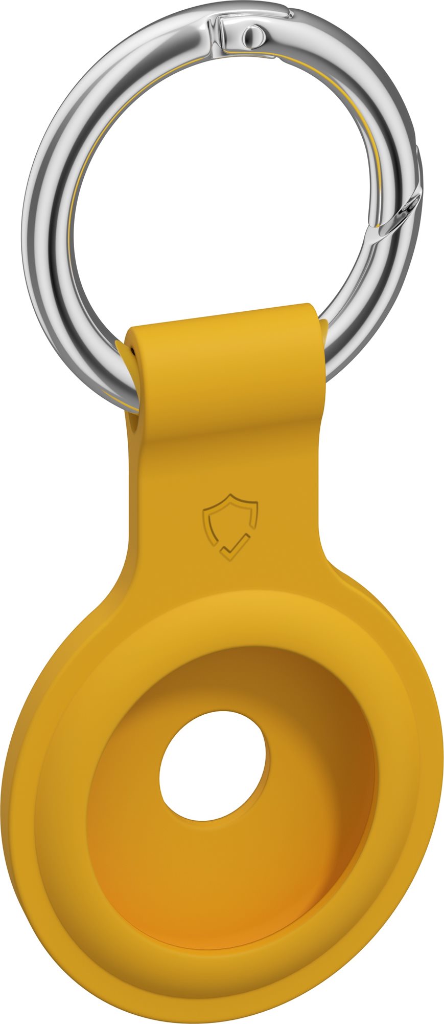 AlzaGuard Silicone Keychain na Airtag žltá AirTag kľúčenka
