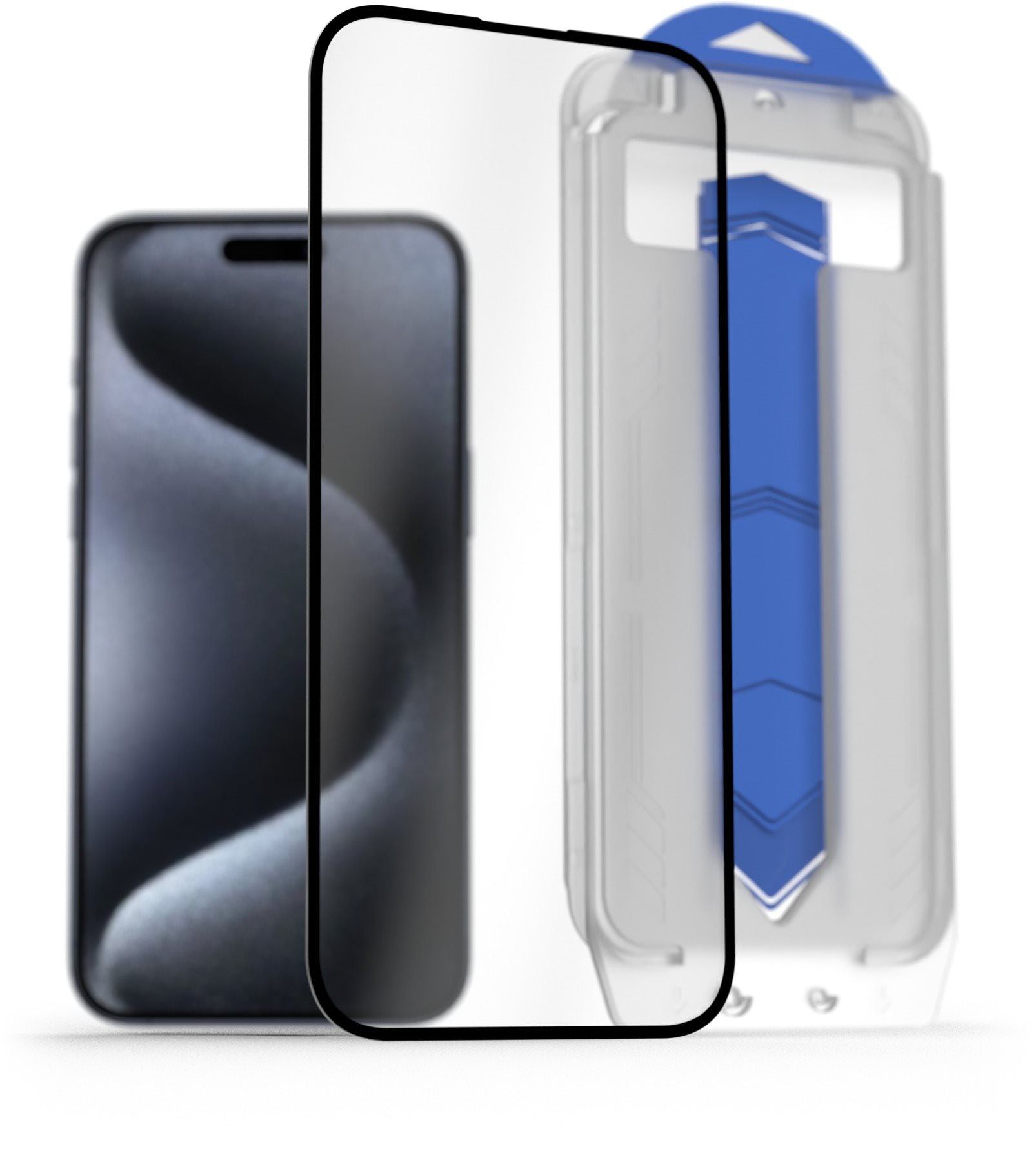 AlzaGuard FullCover Glass EasyFit DustFree 2 Pack iPhone 15 Pro...