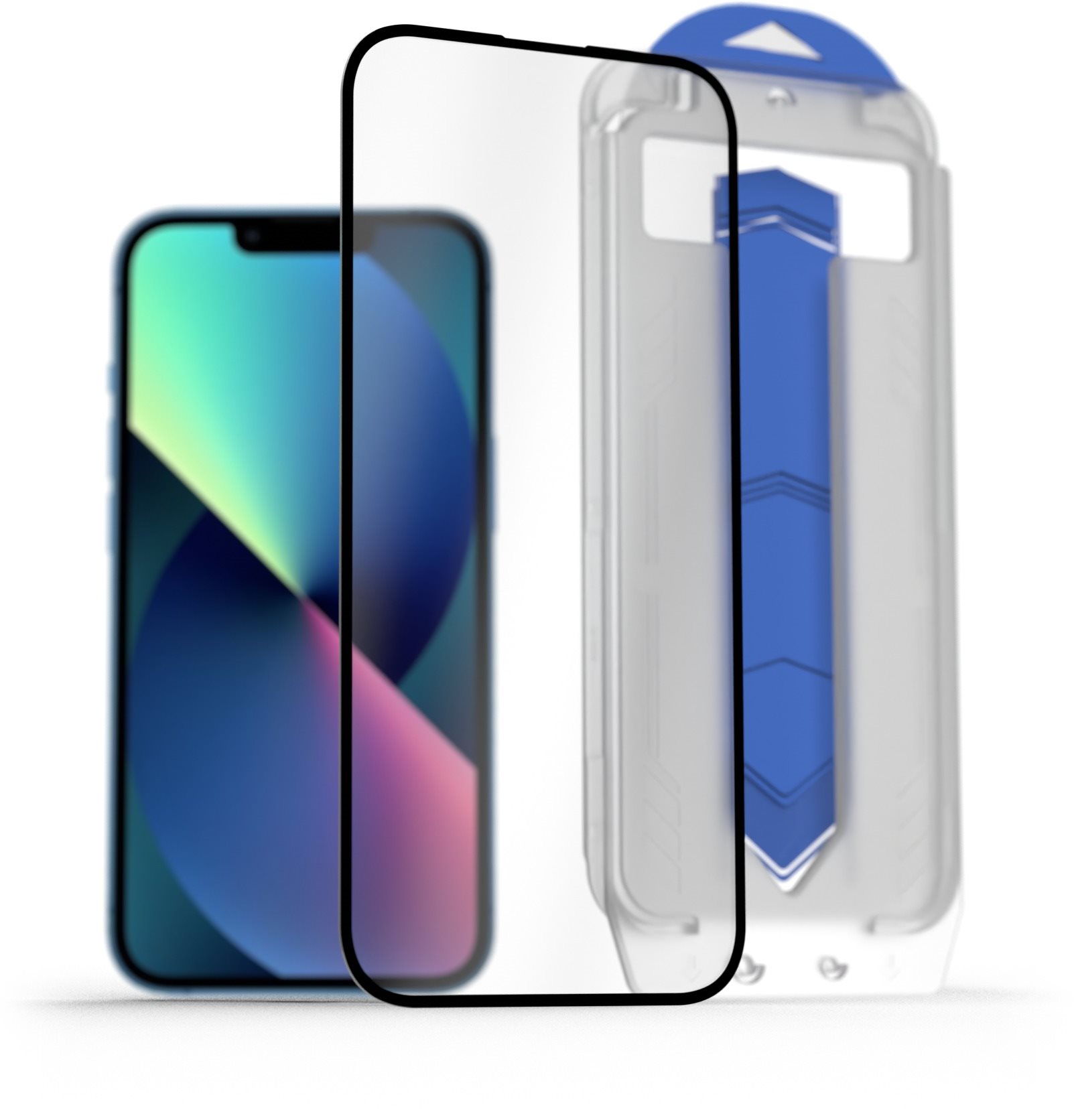 AlzaGuard FullCover Glass EasyFit DustFree 2 Pack iPhone 13 / 13...