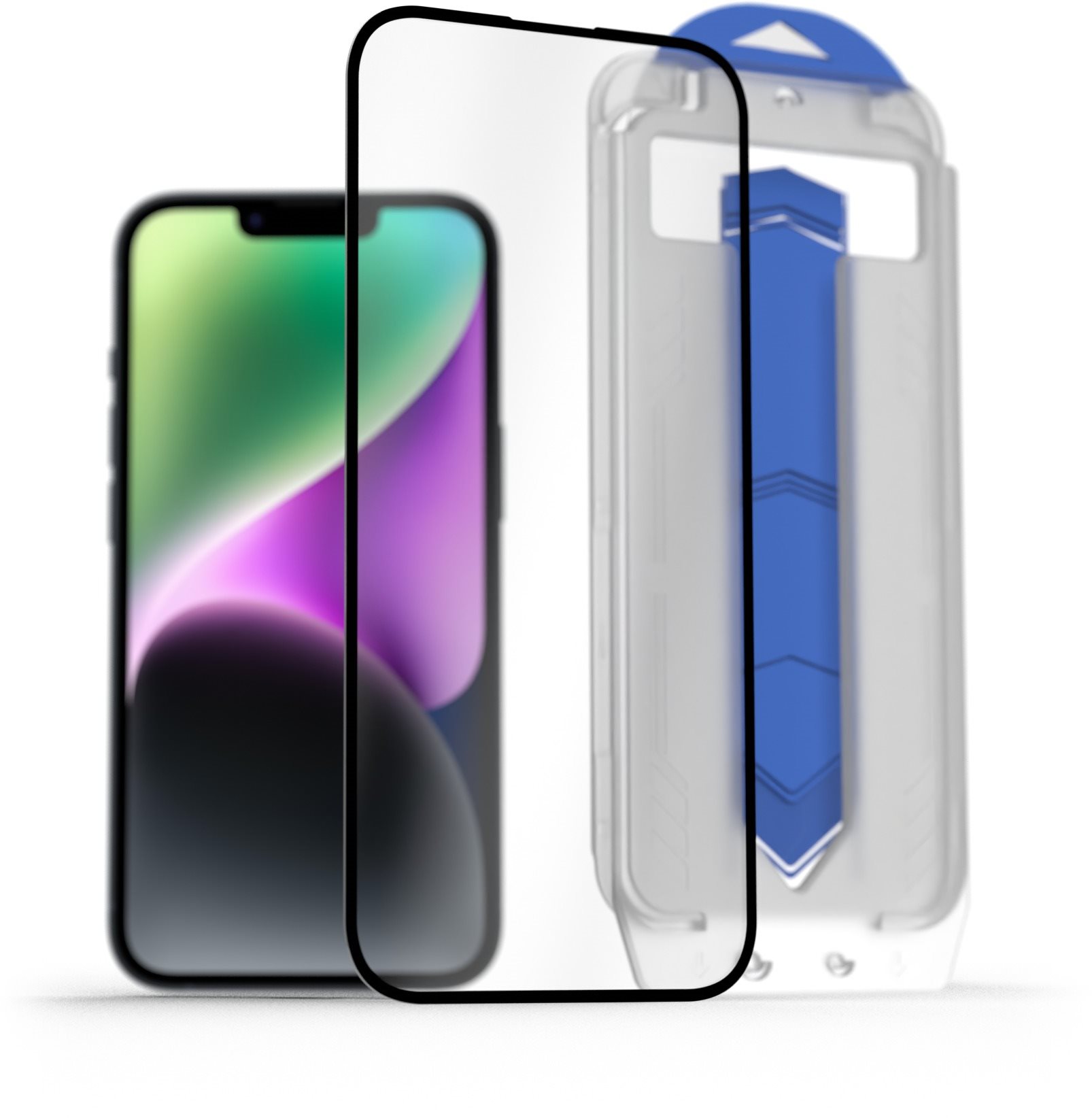 AlzaGuard 2.5D FullCover Glass EasyFit DustFree 2 Pack na iPhone 14...