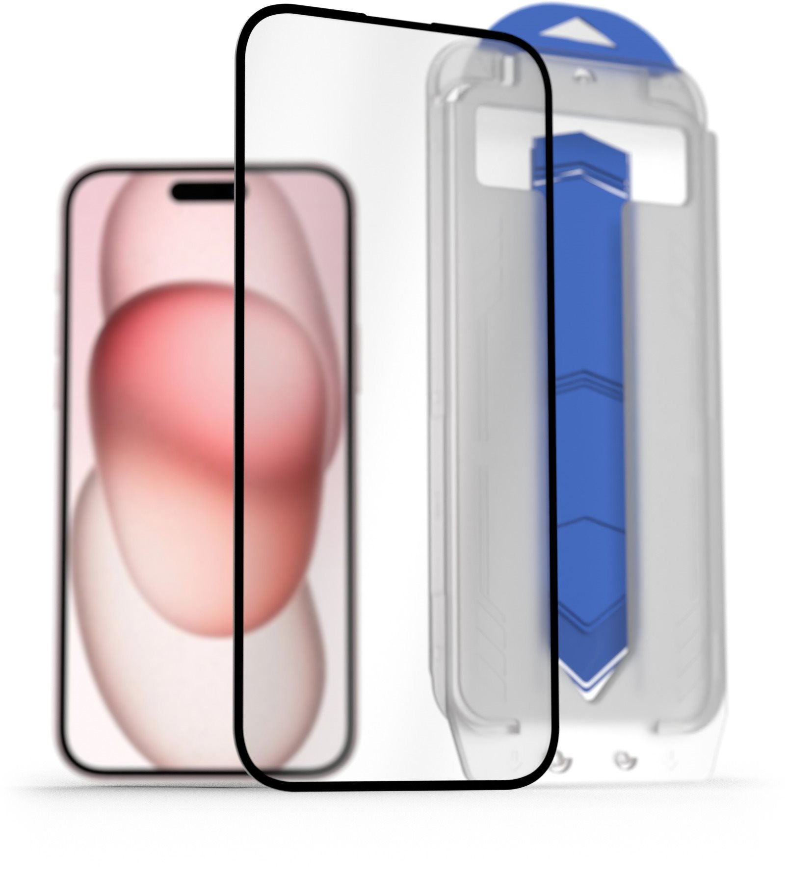 AlzaGuard FullCover Glass EasyFit DustFree 2 Pack iPhone 15 Plus...