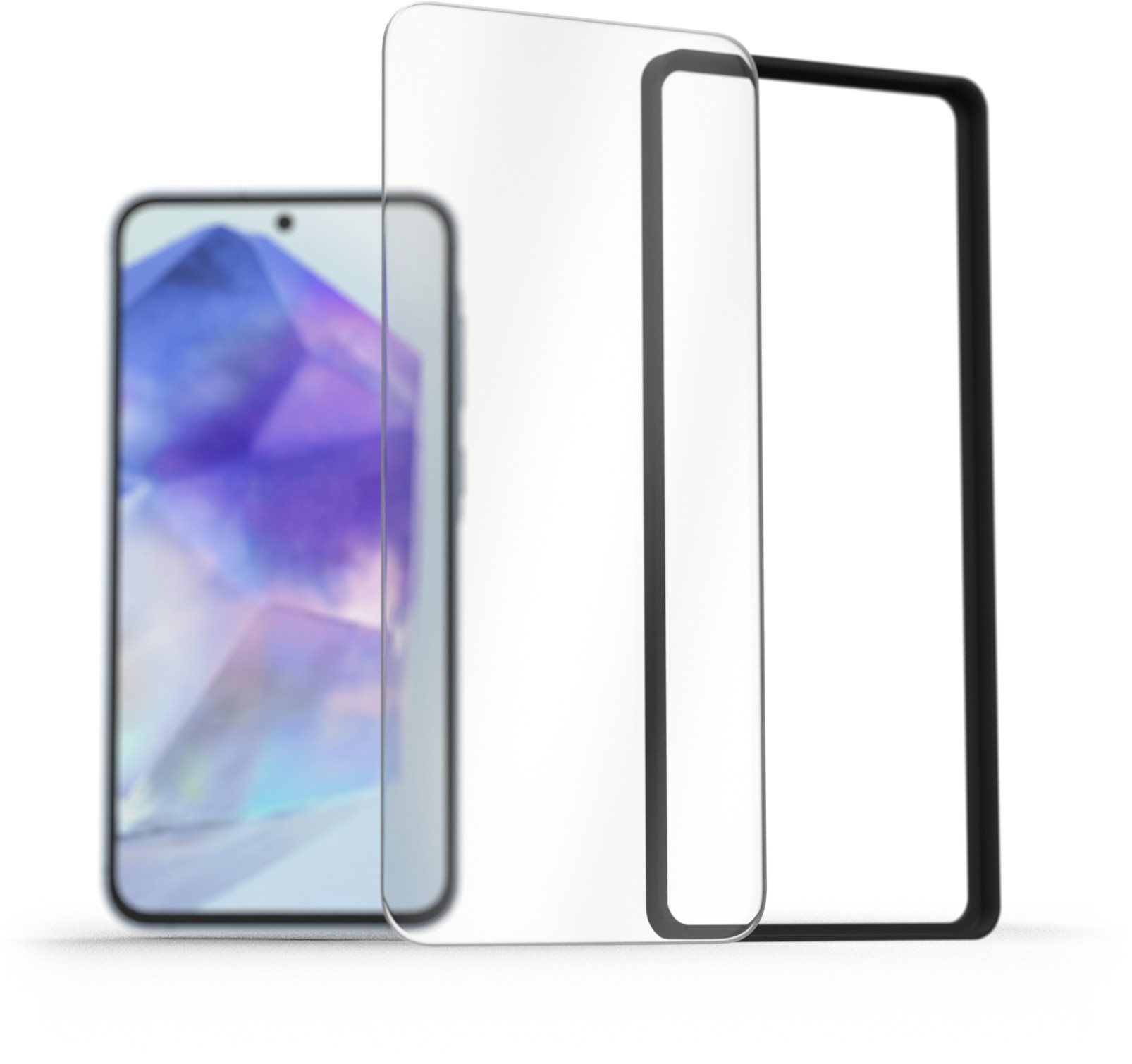 AlzaGuard FullCover üveg EasyFit 2 Pack Samsung Galaxy A55 2.5D...