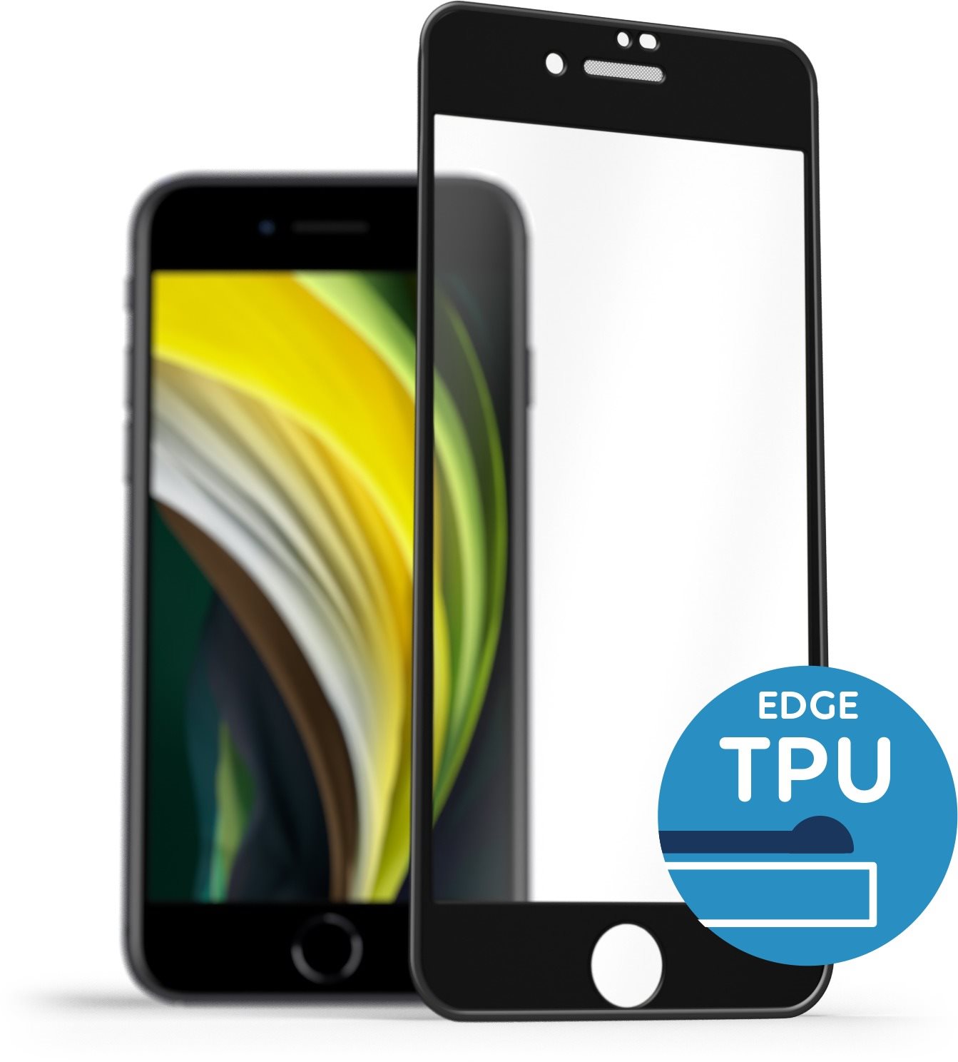 AlzaGuard Glass with TPU Frame iPhone 7 / 8 / SE 2020 / SE 2022...